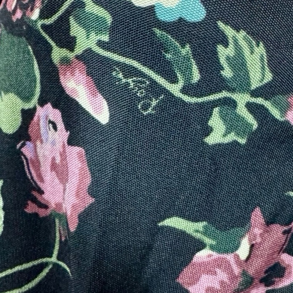 Rouje Paris Caro Slip Skirt in Jardin D'Atomne Noir 34/US2 - Picture 6 of 9